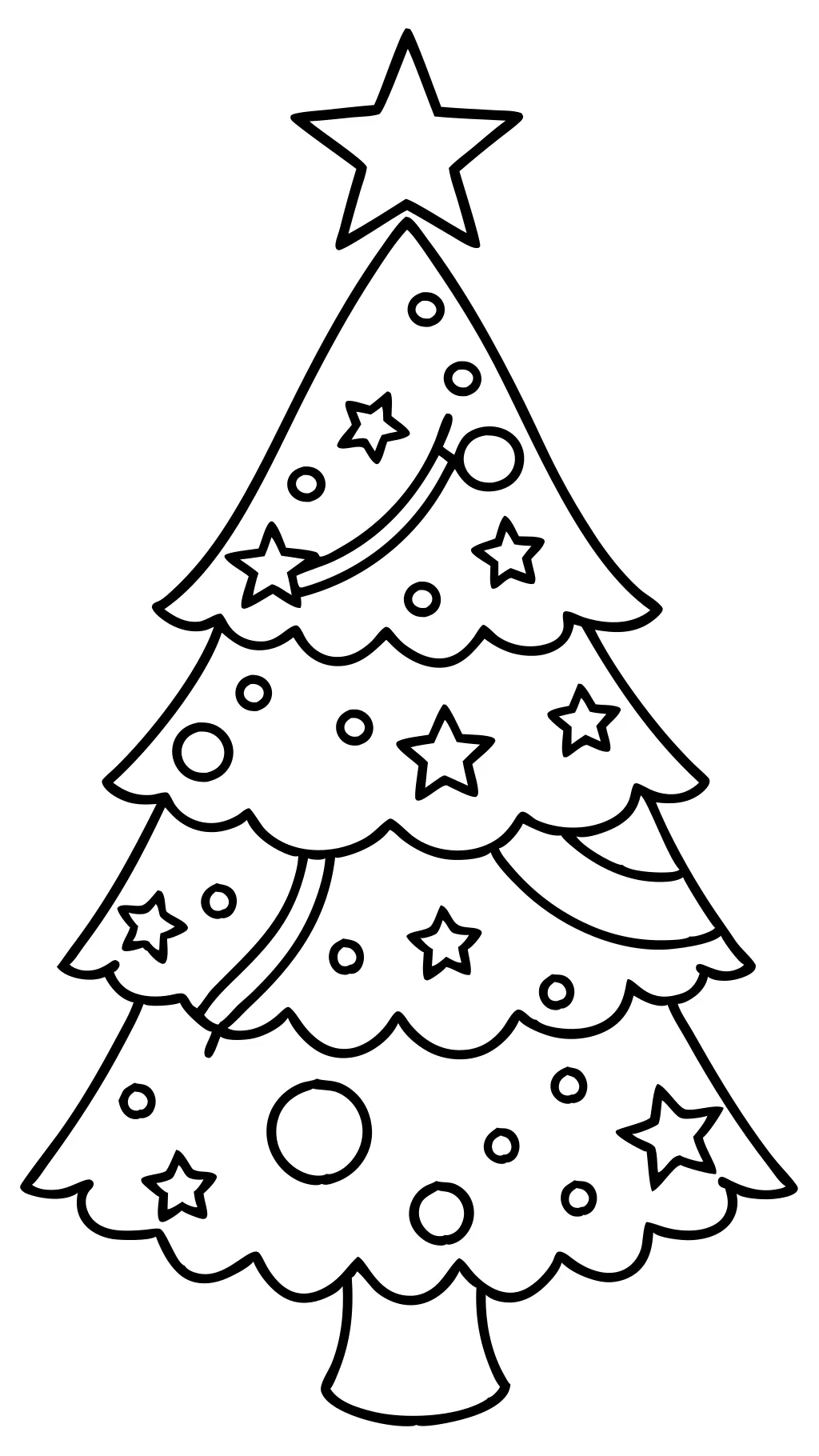 coloriages d’arbre de Noël imprimables